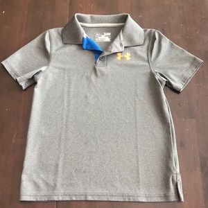 UA boys polo, grey